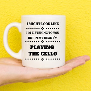 Cello Geschenke, Geschenke für Cellospieler, Geschenkideen für Cellospieler, Kaffeebecher, Geschenke für Musikliebhaber, Geschenke für Musiker, lustige Tassen, Neuheitsbecher