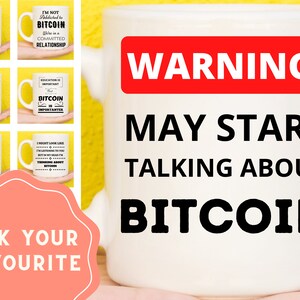 Bitcoin Mug, Bitcoin Gifts, Crypto Mug, Crypto Gifts, Cryptocurrency Mugs, Bitcoin Themed, Bitcoin Presents, Funny Crypto Mug