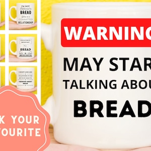 Bread Gifts, Bread Mug, Bread Making Gifts, Bread Baking Gifts, Sourdough Gifts, Gifts For Bread Bakers, Bread Lovers Present, Baking Theme
