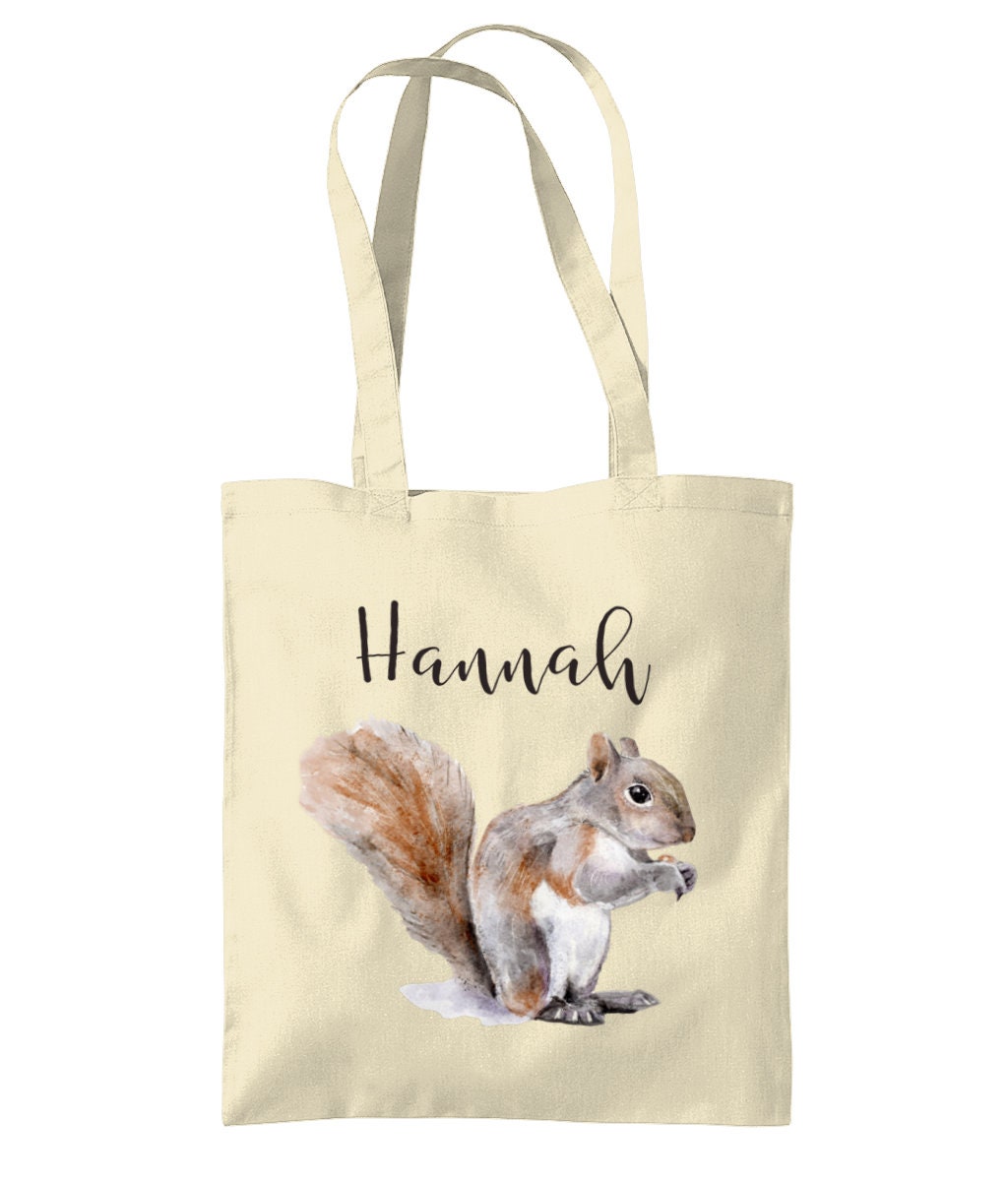 Squirrel Tote Bag, Bolsa de mano personalizada para los amantes de las  ardillas, Bolsa de compras reutilizable, Regalos del Día de las Madres para