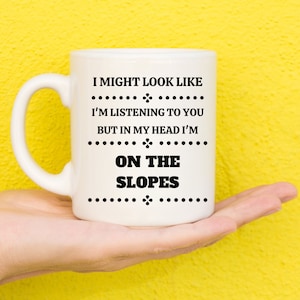 Cadeaux pour les skieurs, cadeaux pour les snowboarders, cadeaux pour les skieurs, cadeaux liés au ski, thème ski, thème de snowboard, drôle de tasse, tasse de nouveauté,