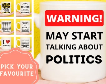 Politics Gifts, Politics Mugs, Political Gifts, Political Mug, Gifts For Political Fans, Politics Student Gifts, Funny Politics Mug