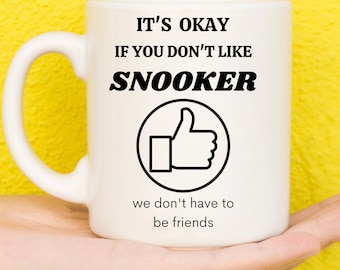 Snooker Gifts, Gifts For Snooker Lovers, Gifts For Snooker Fans, Snooker Presents, Snooker Theme, Funny Mug, Coffee Mug