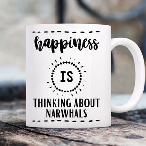 Narwhal Gifts, Gifts For Narwhal Lovers, Narwhal Themed Presents, Narwhals, Narwhal Mug, Animals, Cute Narwhal, Novelty Mug, Funny Mug