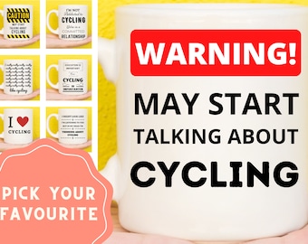 Cycling Gifts, Cycling Mug, Gifts For Cycling Lovers, Cyclist Mugs, Cycling Themed Gifts, Cyclist Gifts, Bike Gifts, Funny Cycling Present