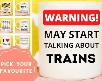 Trenes, Regalos De Trenes, Taza De Tren, Regalos De Tren De Vapor, Taza De Tren De Vapor, Regalos Para Los Amantes De Los Trenes, Regalos De Ferrocarriles, Regalos Para Entusiastas Del Tren