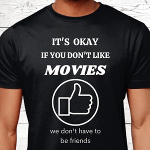 Film Gifts, Movie Gifts, Movie T-Shirt, Gifts For Movie Lovers, Movie Shirts, Film Buff Top, Movie Jumper, Movie Theme, Movie Presents