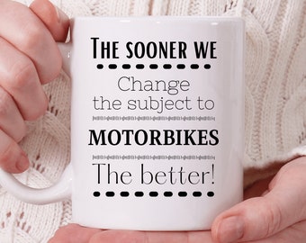 Motorcycle Gifts, Motorbike Gifts, Motorbike Mug Gift, Gift For Motorbike Lovers, Biker Gift, Gift For Him, Her, Mum, Dad, Coffee Mug