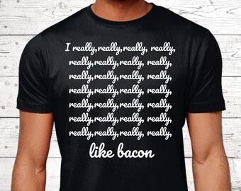 Bacon Geschenke, Bacon T-Shirt, Geschenke für Bacon Liebhaber, Lustige Bacon Shirts, Bacon Top, Bacon Jumper, Bacon Theme, Bacon Geschenke