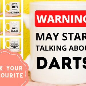 Darts Gifts, Darts Mug, Darts Player Gifts, Gifts For Darts Players, Gifts For Darts Lovers, Funny Darts Gifts, Darts Themed Presents