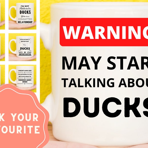 Ducks, Duck Gifts, Duck Mug, Funny Duck Mugs, Gifts For Duck Lovers, Novelty Duck Presents, Duck Theme Gifts, Duck Stuff, Funny Duck Gift