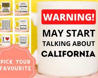California Gifts, California Mug, Geschenken uit Californië, California Thema Presents, Gifts for California Lovers, California Souvenirs