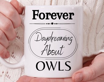 Regalos de búho, regalos para los amantes del búho, búhos temáticos presenta, búhos, búho cosas, búho cosas, único, amantes de los animales, taza de novedad, taza divertida
