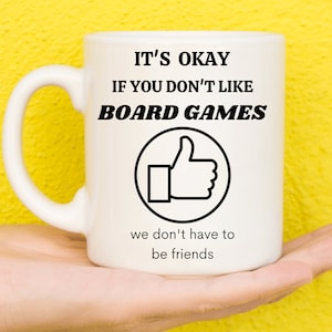 Board Game Gifts, Gifts For Board Game Lovers, Gifts For Game Lovers, Board Game Theme, Gifts For Geeks, Nerds, Unique, Novelty, Funny Mug