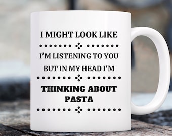 Gifts For Pasta Lovers, Pasta Gifts, Pasta Related Gifts, Pasta Themed, Pasta Enthusiast, Spaghetti, Unique Gifts, Funny Mug, Novelty Mug