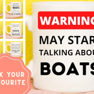 Boat Gifts, Boat Mug, Boating Gifts, Boating Mugs, Gifts For Boaters, Gifts For Sailors, Sailing Gifts, Nautical Gifts, Boat Owner Gift