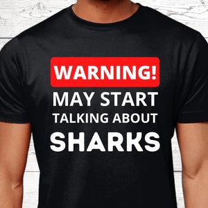 Shark Gifts, Gifts For Shark Lovers, Shark T-Shirt, Shark Themed Shirts, Shark Top, Sea Life Jumper, Shark Theme, Shark Presents