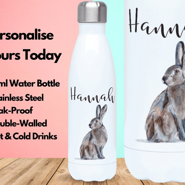 Insulated Rabbit Water Bottle Etsy