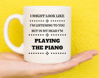 Gifts For Piano Players, Piano Gifts, Gifts For Piano Teachers, Gifts For Piano Students, Piano Gifts, Music Lovers, Music Gifts, Coffee Mug