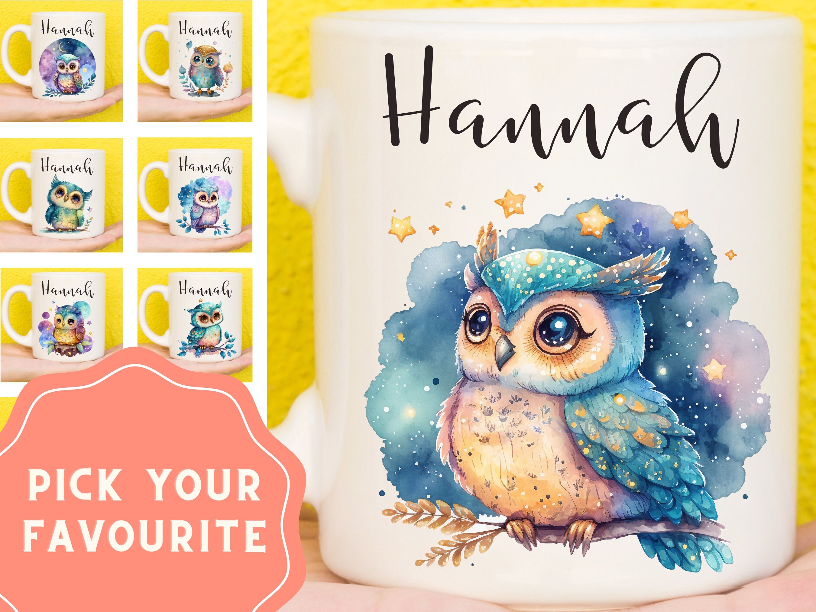 Owl Mug, Owl Gift For Owl Lovers, Personalised Owl Mug, Gifts For Women, Mothers Day Gifts For Women