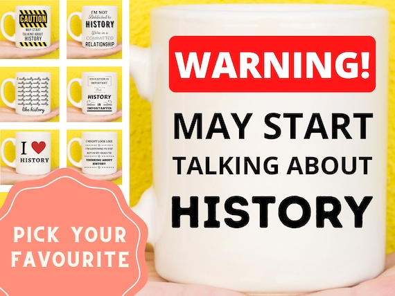 History Gifts, History Mug, Gifts for History Lovers, History Buff Gifts,  History Teacher Gifts, History Nerd Presents, History Themed Mug 