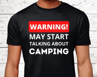 Campingpresenter, Presenter för campingälskare, Camping-T-shirt, Roliga campingtröjor, Campingtröja, Tröja för utomhusmänniskor, Campingtema