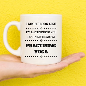 Yoga Gifts, Gifts For Yoga Lovers, Yoga Gift Ideas, Best Yoga Gifts, Yoga Presents, Yoga Gifts For Her, Yoga Theme, Coffee Mug, Mug