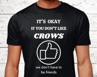 Crow Gifts, Crow T-Shirt, Gifts For Crow Lovers, Funny Crow Shirts, Crow Top, Crow Jumper, Crow Theme, Black Crow Presents