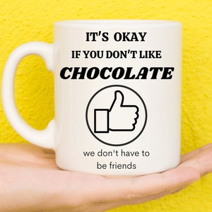 Chocolate Gifts, Gifts For Chocolate Lovers, Chocolate Theme Presents, Gifts For Food Lovers, Funny Mug, Novelty Mug