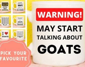 Goat Gifts, Goat Mug, Gifts For Goat Lovers, Goat Stuff, Funny Goat Presents, Goat Themed Gifts, Novelty Goat Mug