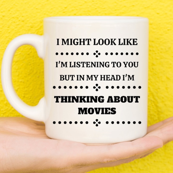 Gifts For Movie Lovers, Gifts For Movie Buffs, Film Lovers, Movie Gifts, Gifts For Cinephiles, Movie Themed, Movie Mug, Funny Mug