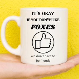 Gifts For Fox Lovers, Fox Gifts, Foxes Themed Presents, Foxes, Fox Mug, Fox Things, Fox Stuff, Animal Lovers, Novelty Mug, Funny Mug
