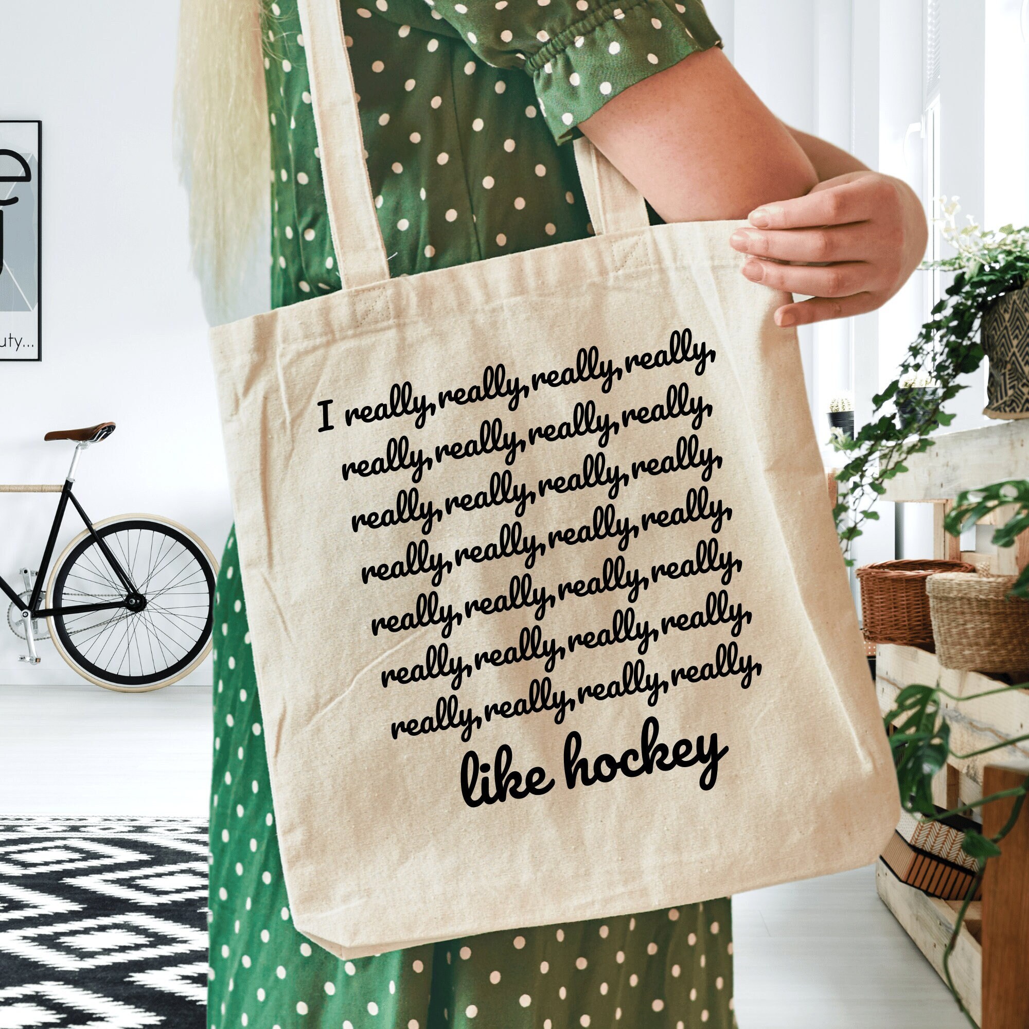 Hockey tote bag deals