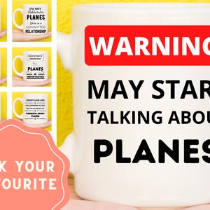 Aviation Gifts, Plane Gifts, Airplane Gifts, Airplane Mug, Aviation Mug, Plane Mug, Flying Enthusiast Present, Pilot Gifts, Plane Themed