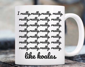 Koala Gifts, Gifts For Koala Lovers, Koala Themed Presents, Koalas, Koala Mug, Animals, Cute Koala, Novelty Mug, Funny Mug
