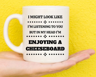 Gifts For Cheese Lovers, Cheese Gifts, Cheese Presents, Cheese Mug, I Love Cheese Gifts, Unique Cheese Board Gift, Funny Mug, Novelty Mug