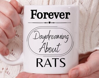 Rat Gifts, Gifts For Rat Lovers, Rat Themed Presents, Rats, Rat Mug, Rat Owners, Animal Lovers, Novelty Mug, Funny Mug