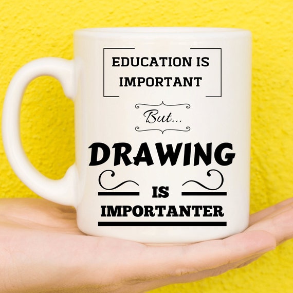 Painting and Drawing Mug, Painting and Drawing Gifts, Gift for