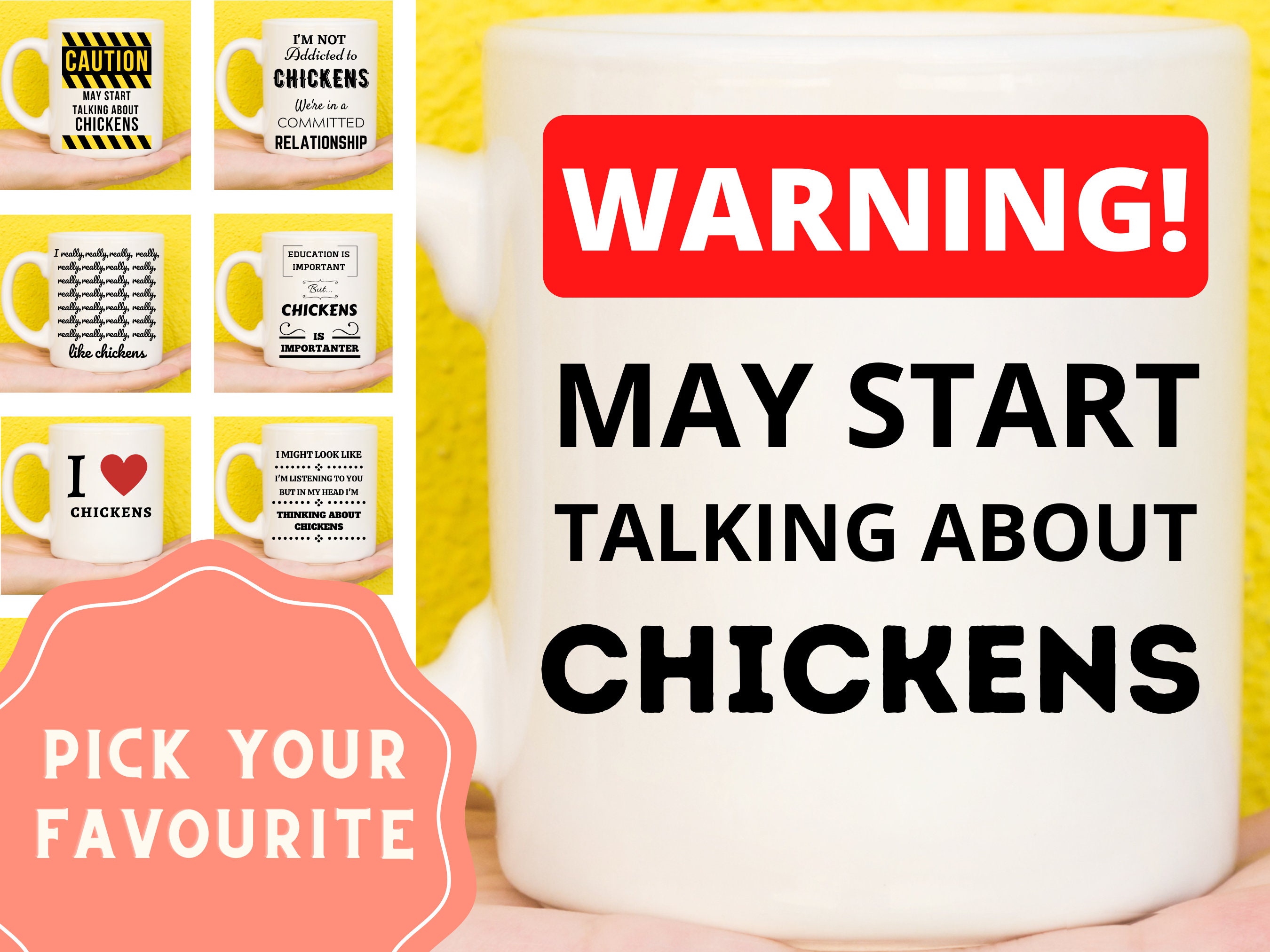 Chicken Gifts, Chicken Mug, Gifts For Chicken Lovers, Chicken Stuff, Chicken Themed Gifts, Chicken Presents, Funny Chicken Mug