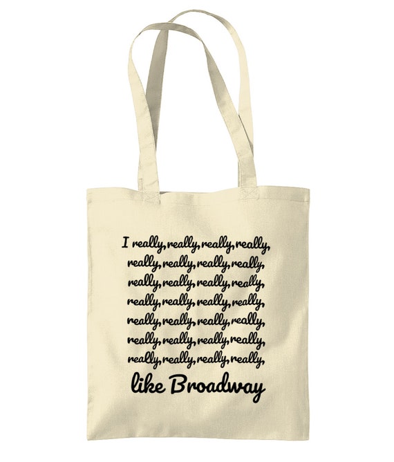Broadway Musical Tote Bag - Cotton Canvas Shoulder Bag With Theatre Quotes, Gift For Musical Lovers - View #7