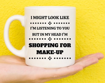 Geschenken voor make-up liefhebbers, geschenken voor make-up artiesten, make-up presenteert, beauty geschenken, make-up liefhebber, beauty lover, grappige mok, nieuwigheid mok