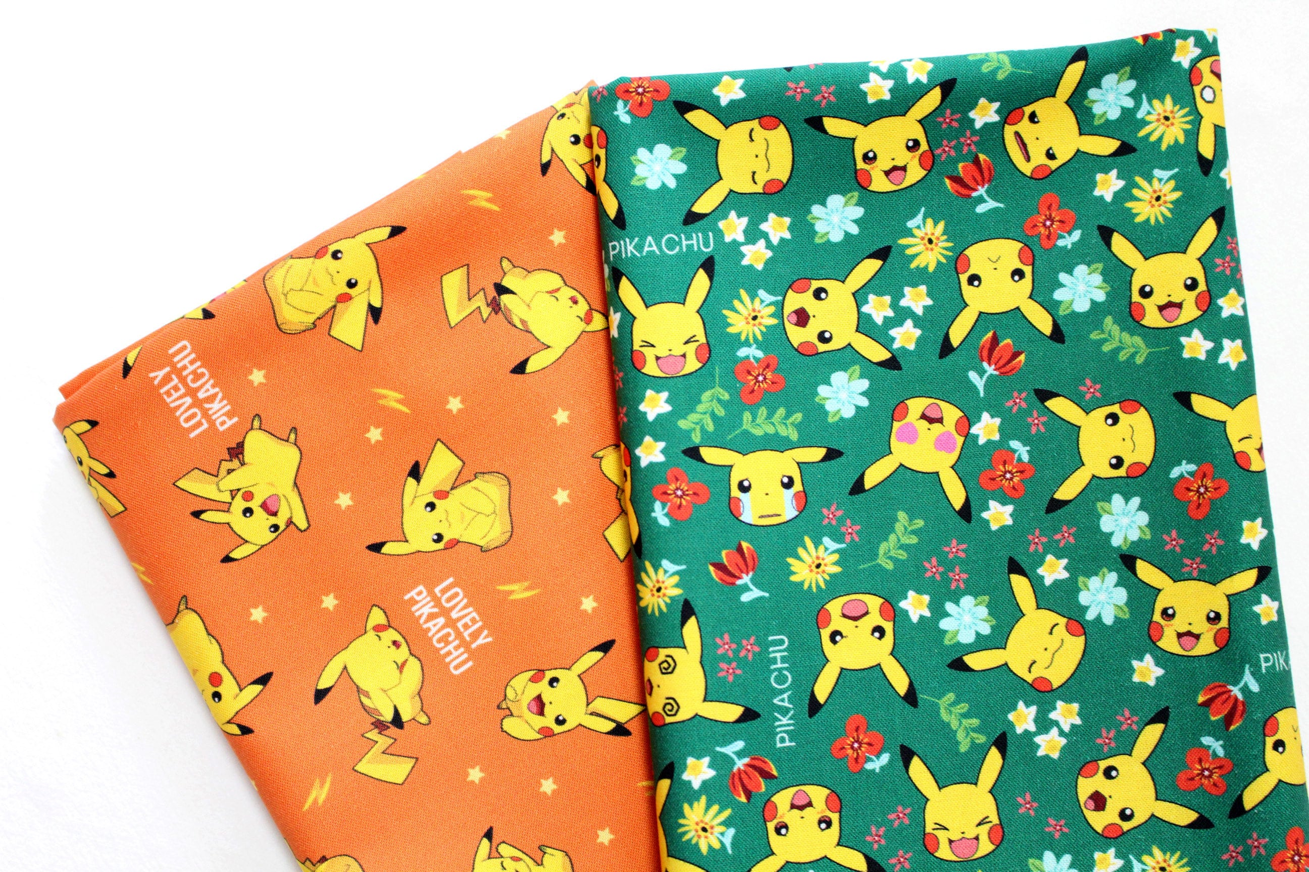 Buy Half Yard Pokemon Fabric Pikachu 2 Color Character Fabric Cotton Fabric  Laceking Online in India 