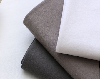 100% Pre-Washed Linen Fabric by the Yard, 60-Inch Wide Neutral Solid Linen, 3 Colors