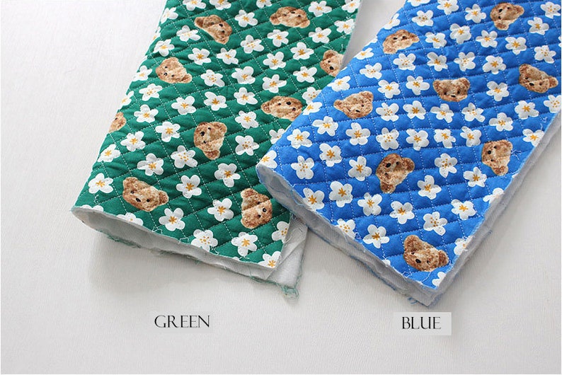 Premium Quality Quilted Cotton Fabric By The Yard Cat Face, Heads, Panda, Cartoon, Teddy Bear, Dinosaur, 44 Wide laceking2013 made in Korea image 9