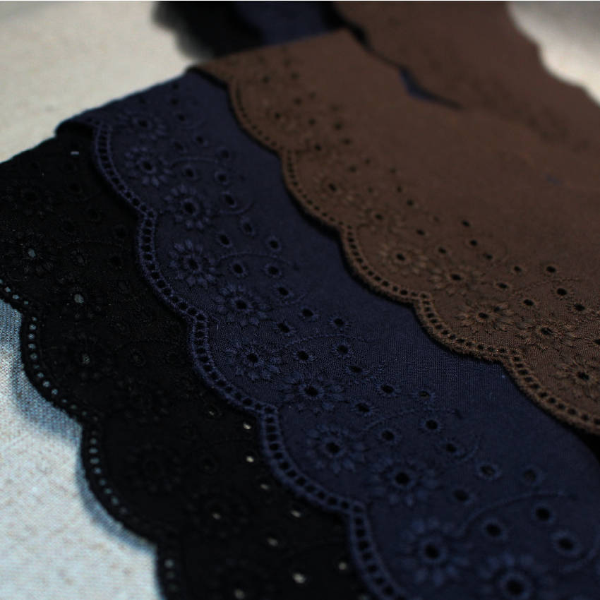 1yard Broderie Anglaise Cotton Eyelet Lace Trim 2.8