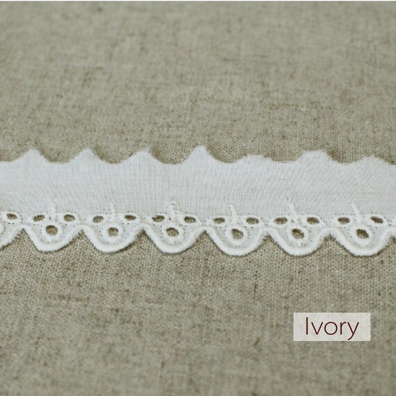 10 Broderie + free 4yds Broderie 10 Anglaise Eyelet lace trim 1.2 10 Broderie + free 4yds Broderie 10 Anglaise Eyelet lace trim 1.2