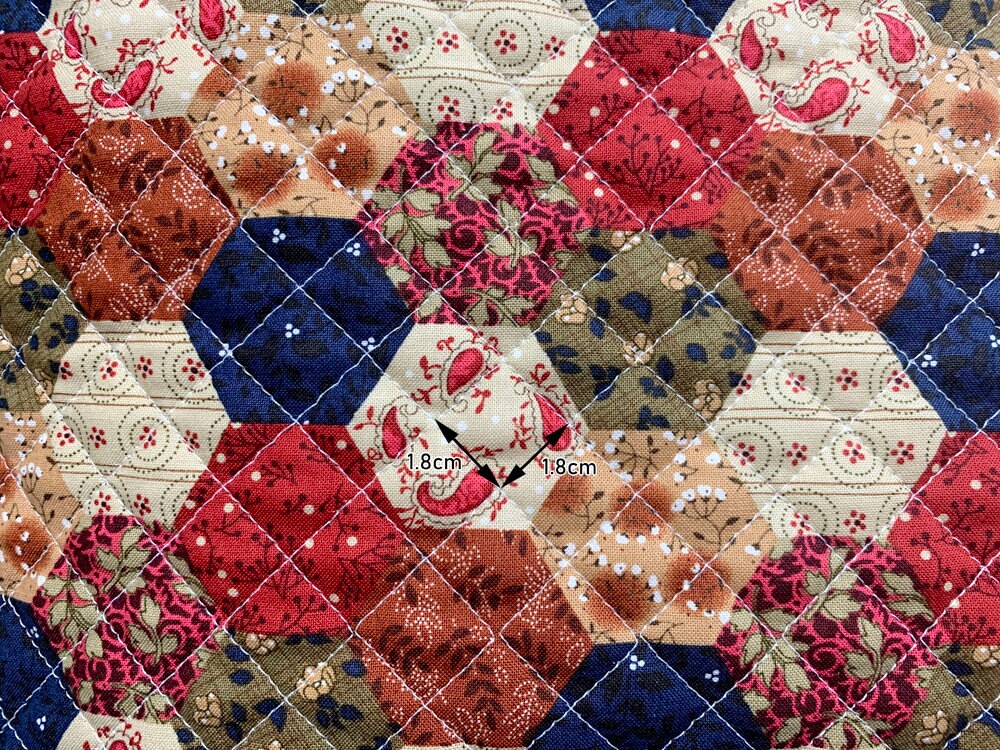 Quilted Cotton Fabric BH Hexagon by the Yard 44 Etsy