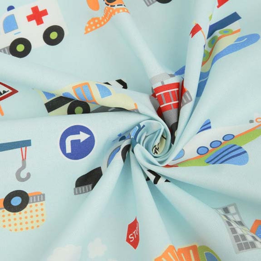 Cotton Fabric Car Fabric by the Yard 44 Wide SY Sky Trans Etsy