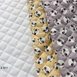 Premium Quality Quilted Cotton Fabric By The Yard Cat Face, Heads, Panda, Cartoon, Teddy Bear, Dinosaur, 44 Wide laceking2013 made in Korea image 7