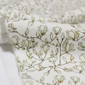 Premium Quality Quilted Cotton Fabric BH Primabera B2203 By The Yard 44 laceking2013 made in Korea one-Sided image 3